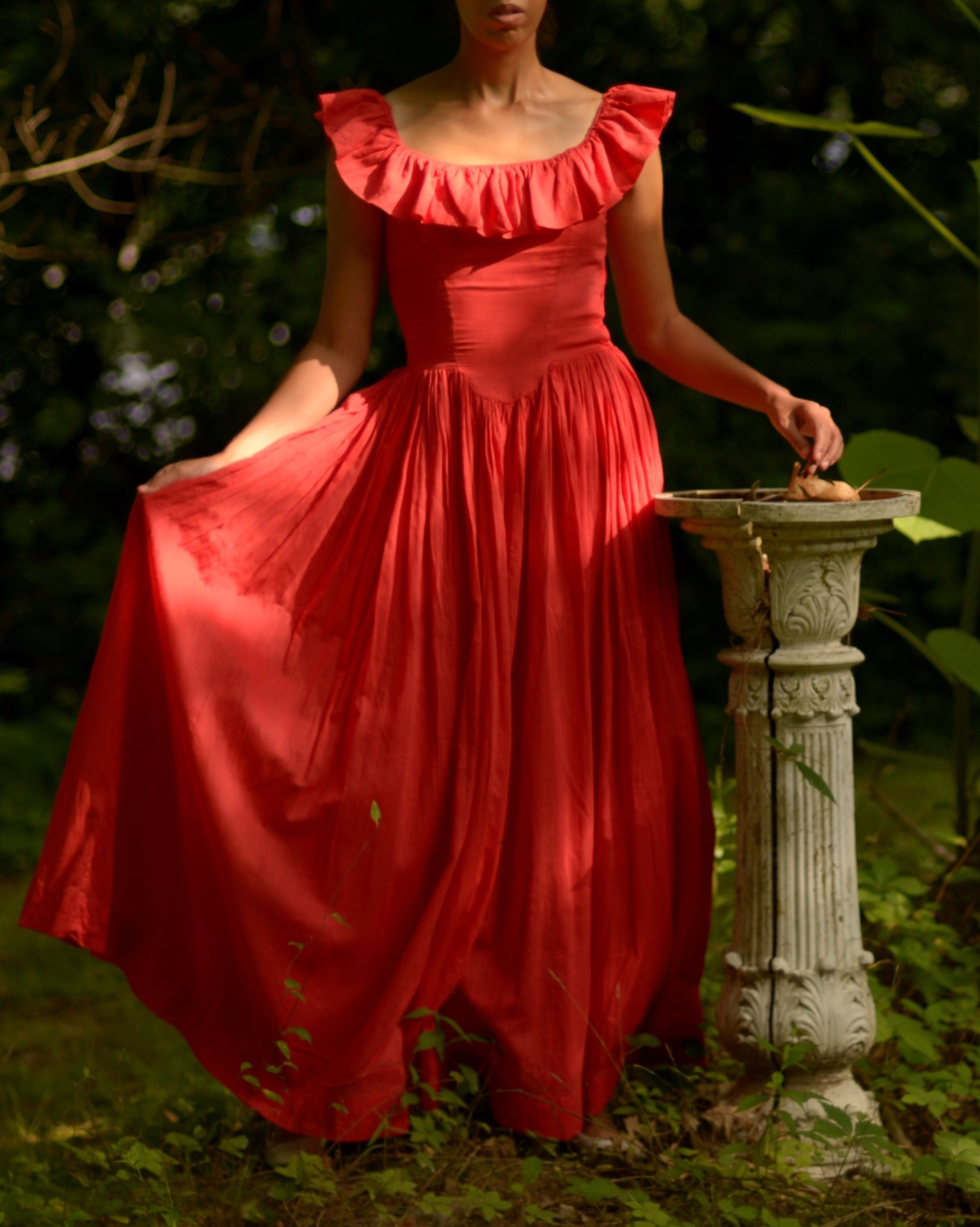 coral red colour dress Coral Red Dress